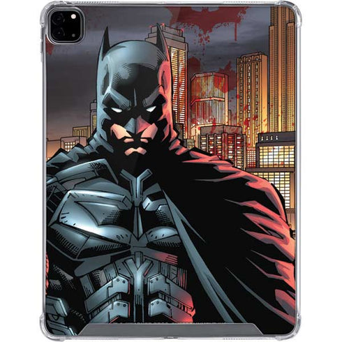 DC Comics Batman The Dark Knight Comic Art in Gotham City iPad Pro 12.9in (2020) Clear Case